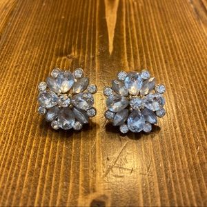 Jeweled Flower Earrings